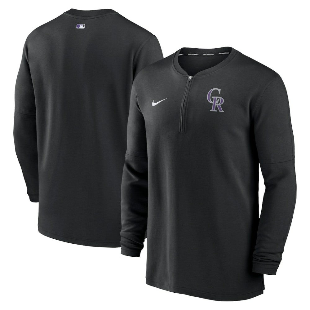 MLB Colorado Rockies Nike Authentic Collection Game Time Performance Quarter-Zip Top