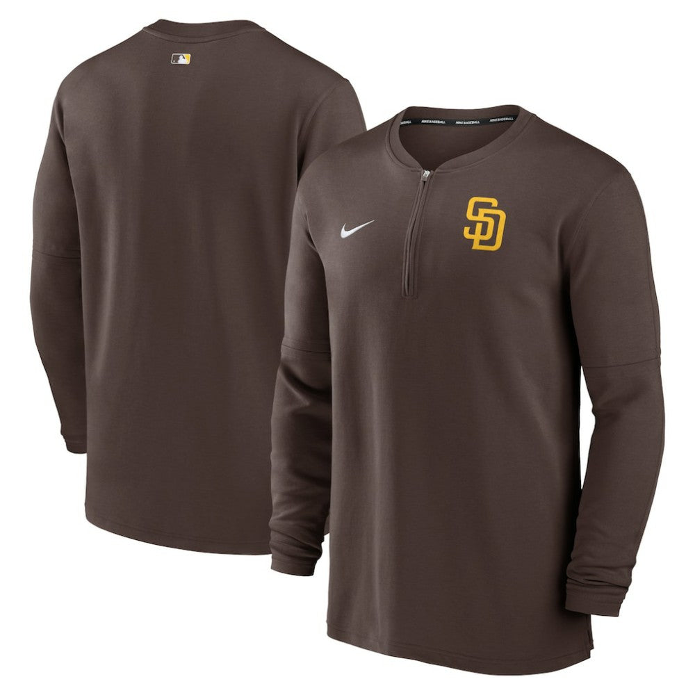 MLB San Diego Padres Nike Authentic Collection Game Time Performance Quarter-Zip Top