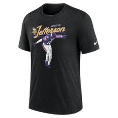 Justin Jefferson  Player Graphic T-Shirt - Minnesota Vikings