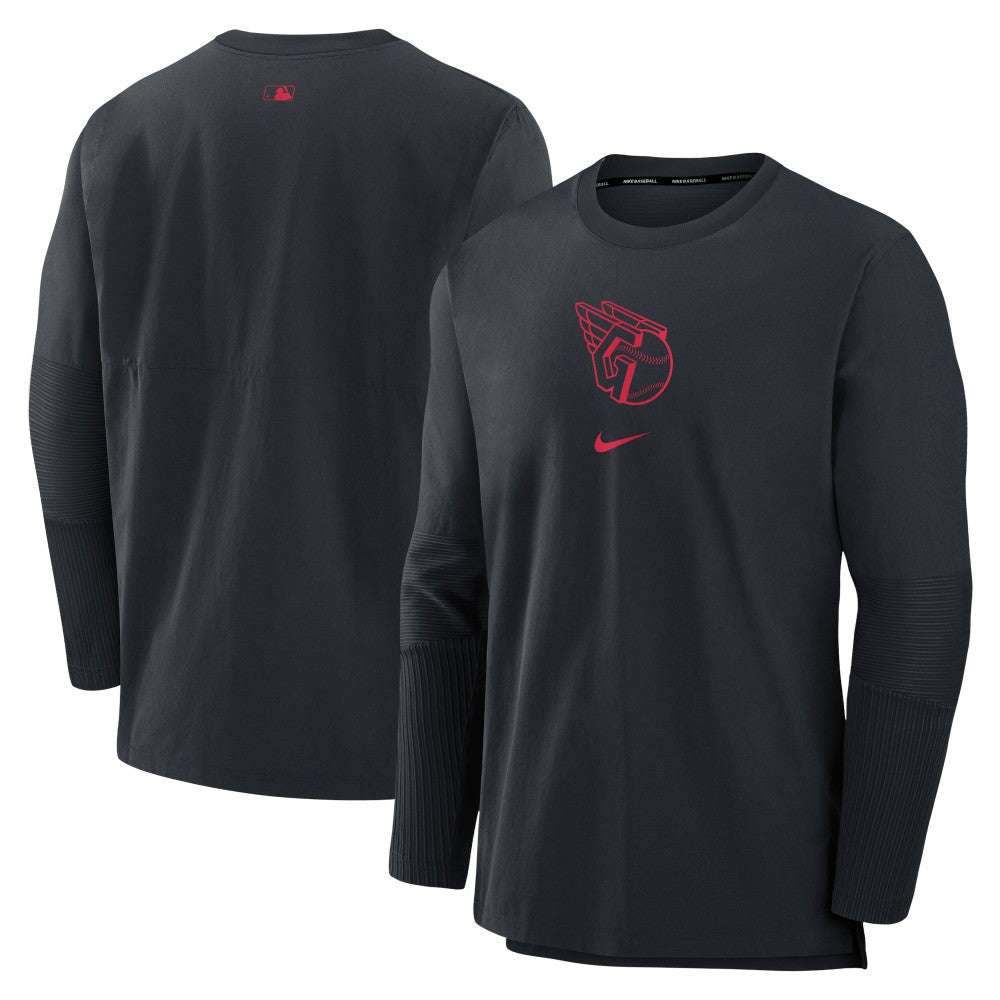MLB Cleveland Guardians Nike Authentic Collection Player Dri-FIT Lightweight Pullover