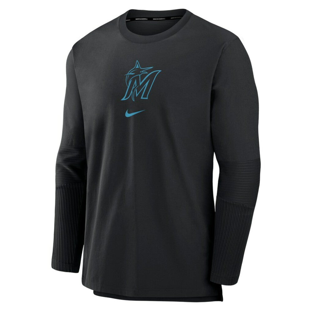 MLB Miami Marlins Nike Authentic Collection Player Dri-FIT Lightweight Pullover