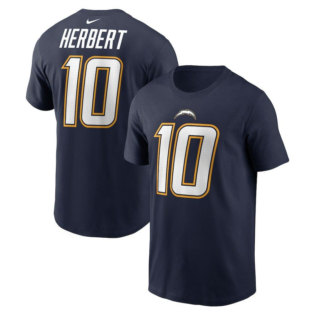 Justin Herbert  Alternate Super Chargers Name & Number T-Shirt - Los Angeles Chargers
