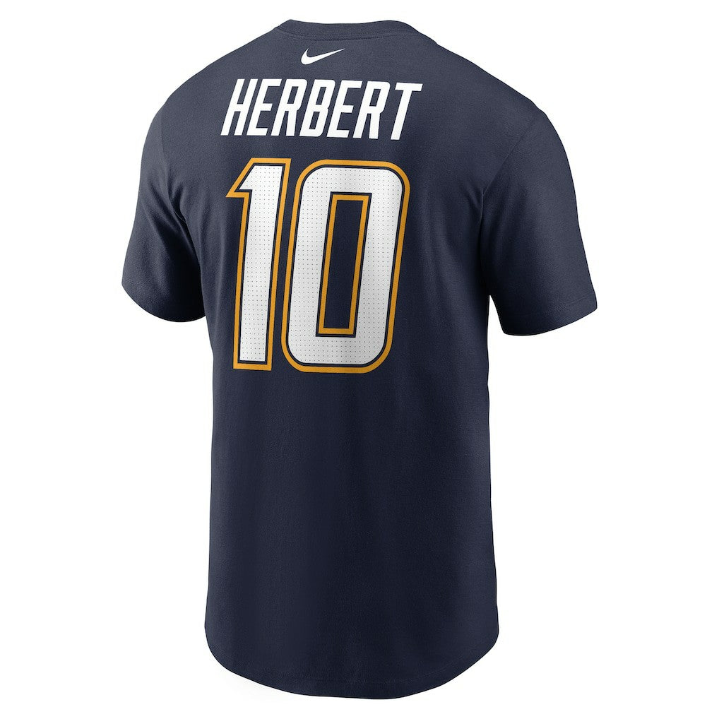 Justin Herbert  Alternate Super Chargers Name & Number T-Shirt - Los Angeles Chargers