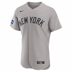 MLB New York Yankees Nike Road Sponsor Patch Authentic Jersey