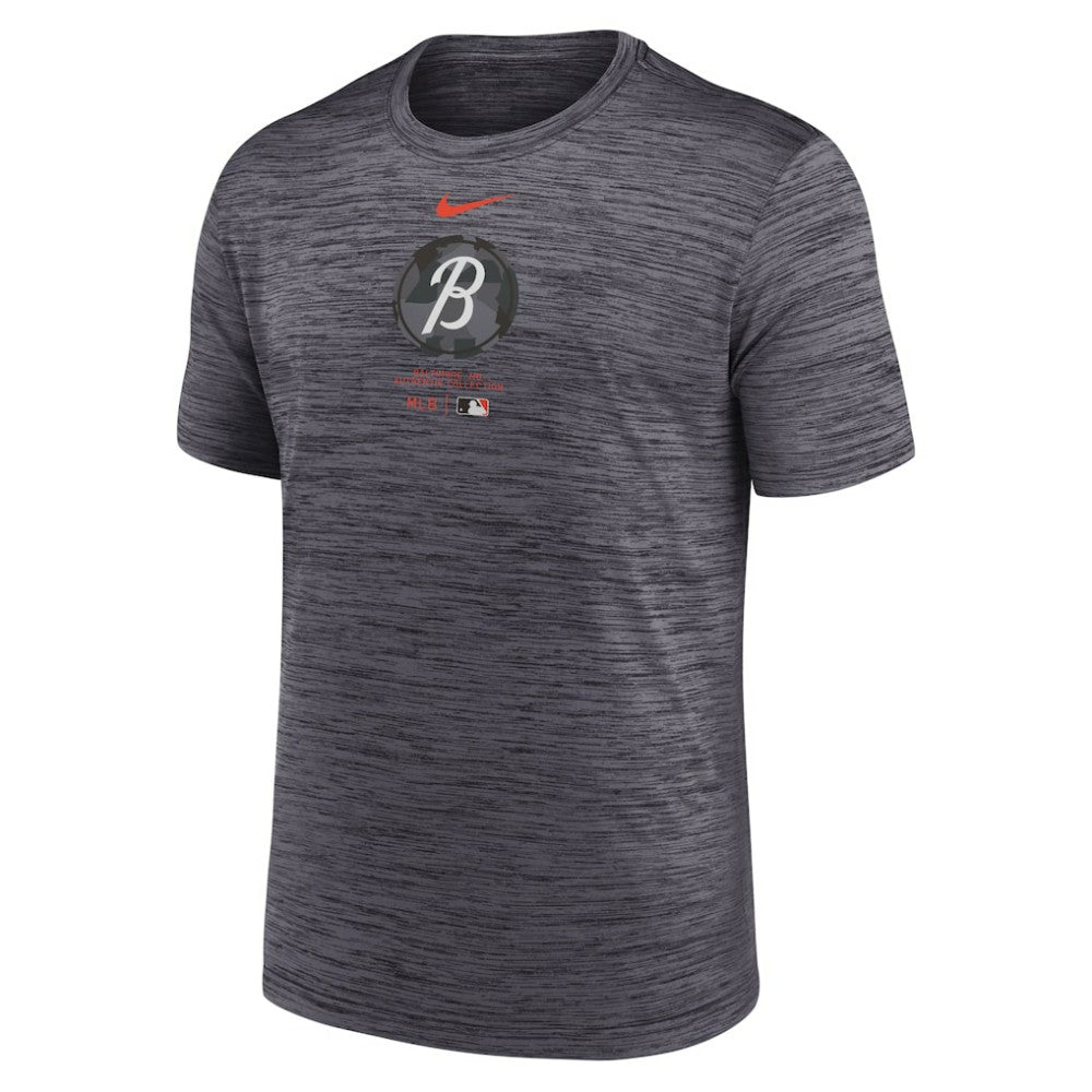 MLB Baltimore Orioles Nike City Connect Authentic Collection Practice Velocity Performance T-Shirt