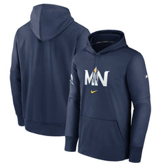 MLB Minnesota Twins Nike 2024 City Connect Authentic Collection Practice Performance Pullover Hoodie