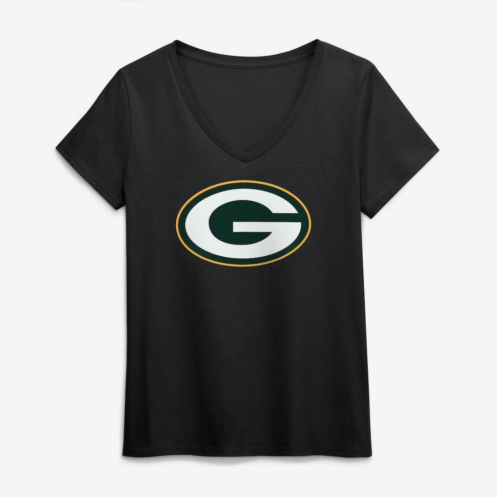 Logo Athletic Women's Primary Logo V-Neck T-Shirt - Green Bay Packers