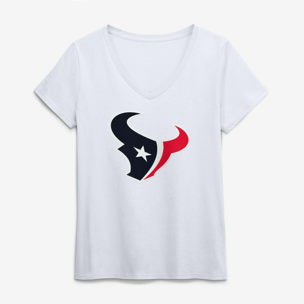 Logo Athletic Women's Primary Logo V-Neck T-Shirt - Houston Texans