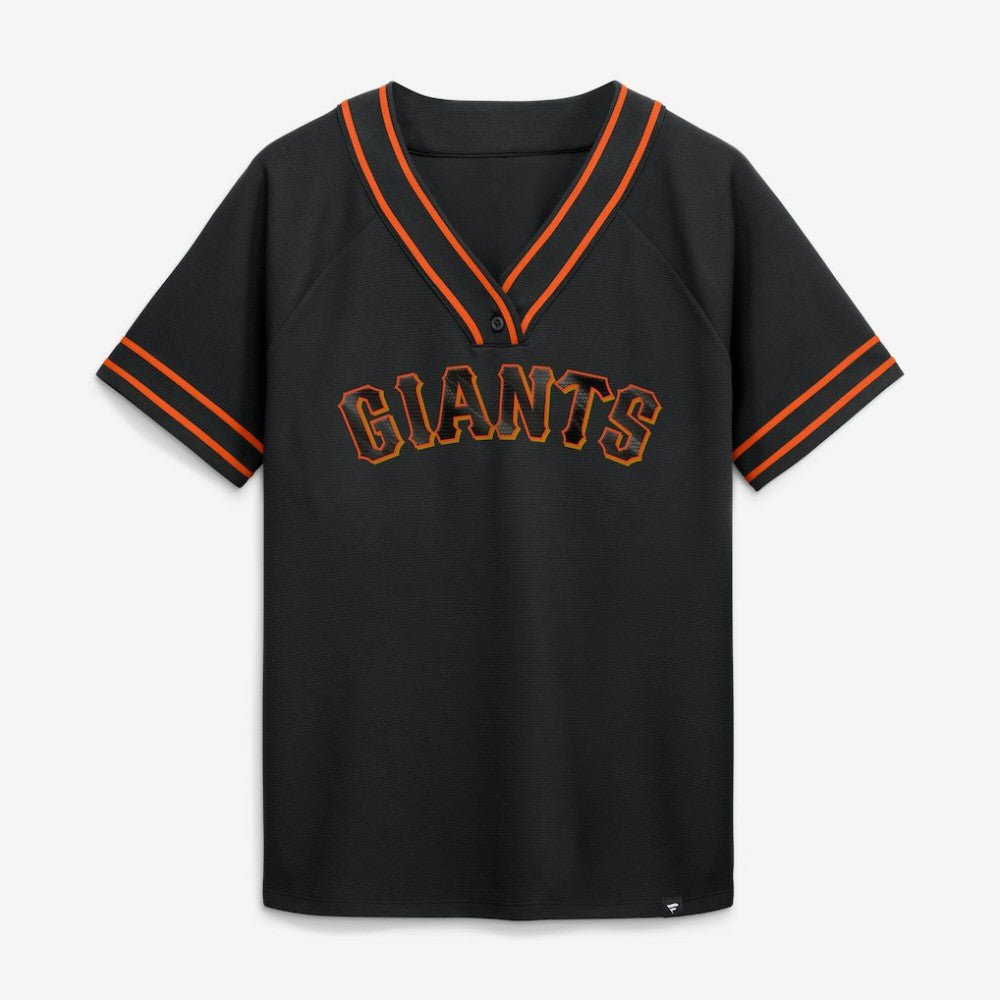MLB San Francisco Giants Fanatics Women's Diva Race Ahead Raglan V-Neck T-Shirt