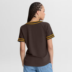 MLB San Diego Padres Fanatics Women's Diva Race Ahead Raglan V-Neck T-Shirt