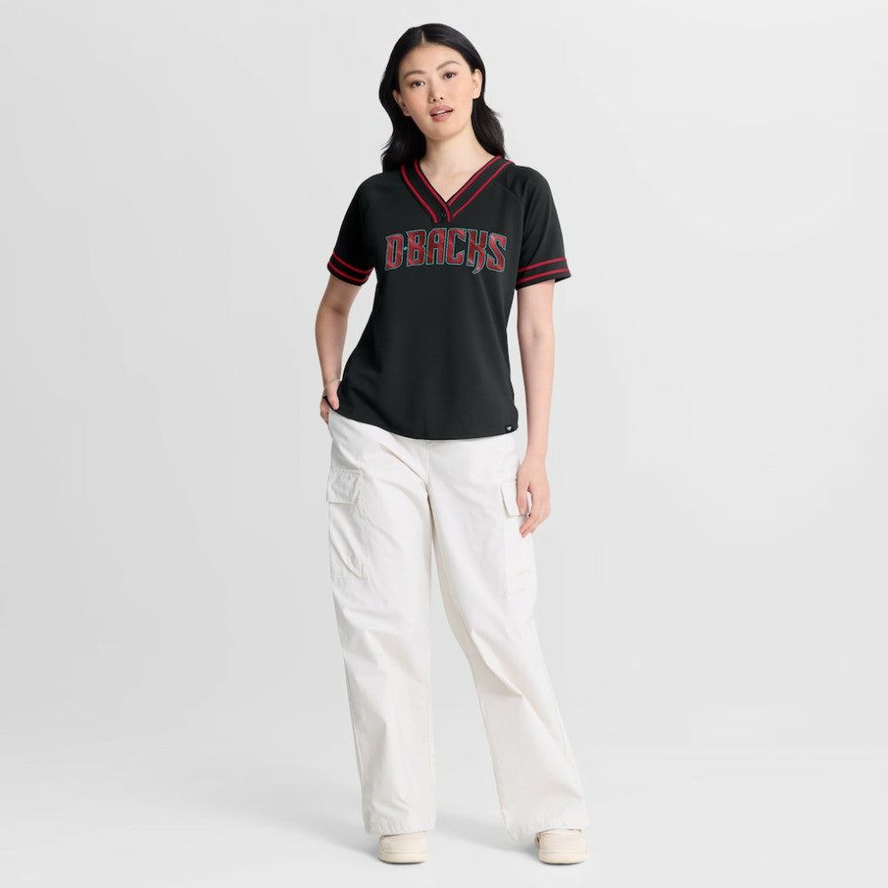 MLB Arizona Diamondbacks Fanatics Women's Diva Race Ahead Raglan V-Neck T-Shirt