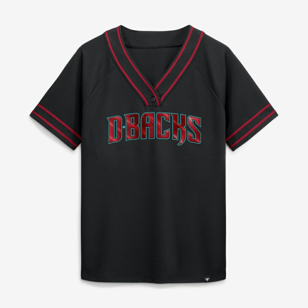 MLB Arizona Diamondbacks Fanatics Women's Diva Race Ahead Raglan V-Neck T-Shirt