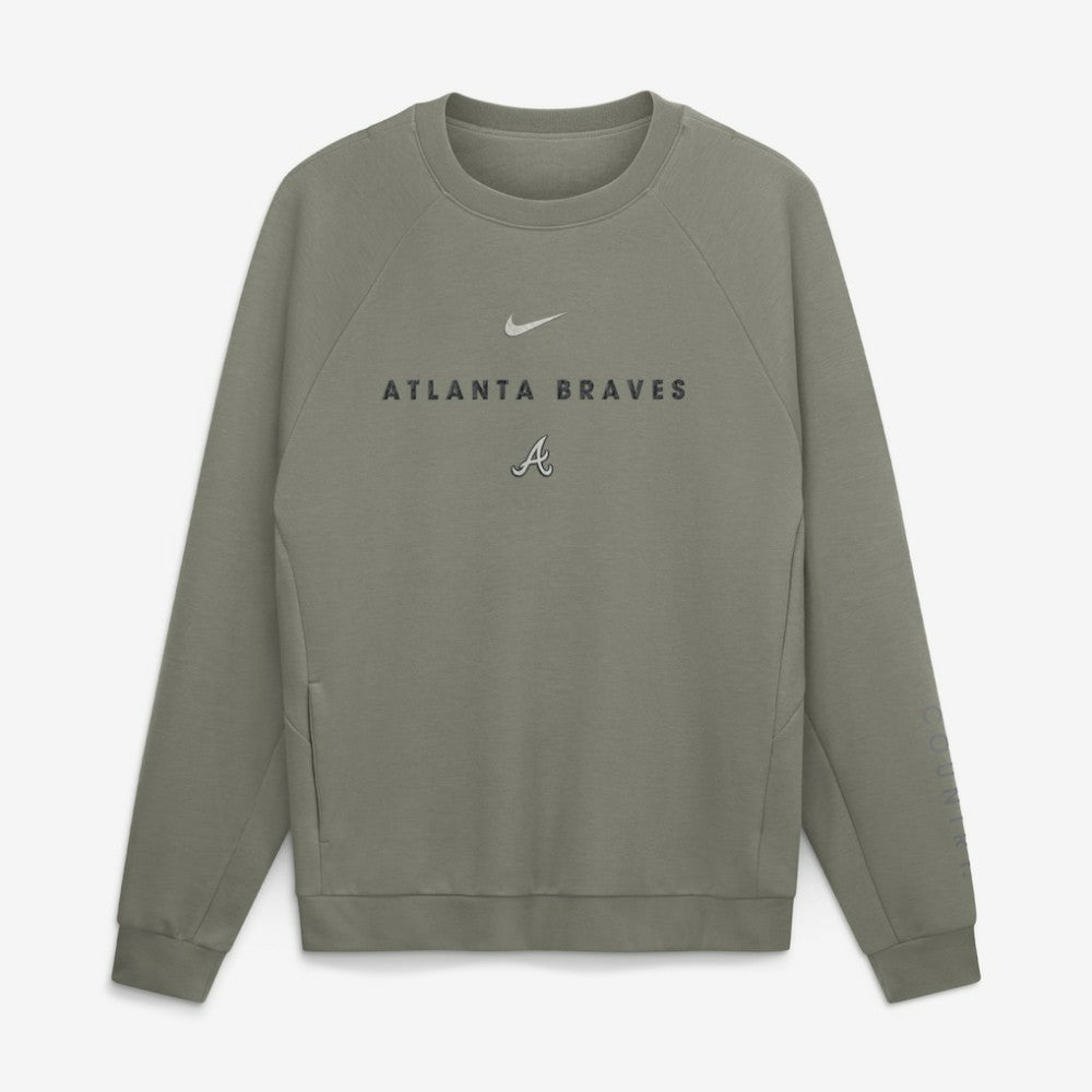 MLB Atlanta Braves Nike Statement Primary Raglan Dri-FIT Sweatshirt