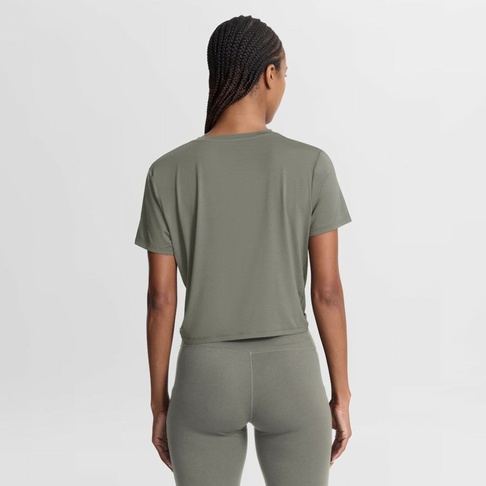 MLB Los Angeles Dodgers Nike Women's One Twist Dri-FIT Cropped T-Shirt