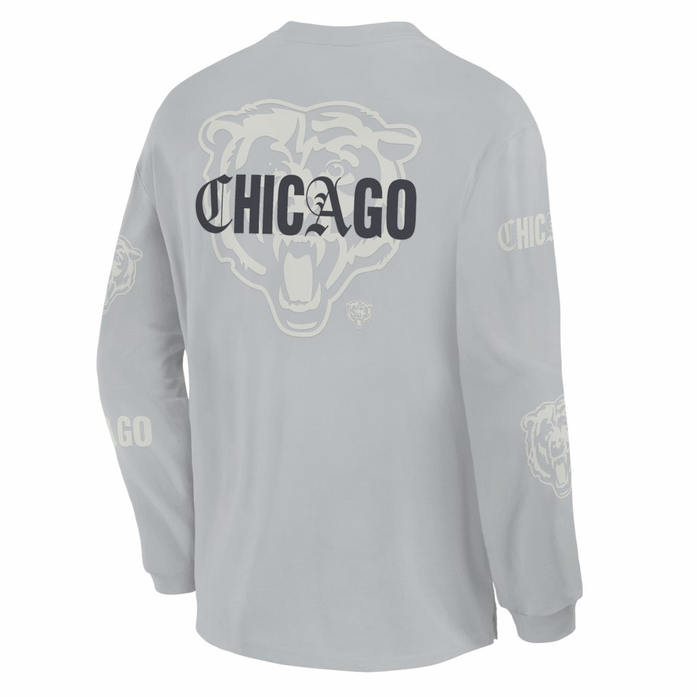 Oversized Type Play Long Sleeve T-Shirt - Chicago Bears
