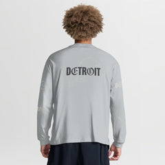 Oversized Type Play Long Sleeve T-Shirt - Detroit Lions