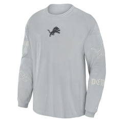 Oversized Type Play Long Sleeve T-Shirt - Detroit Lions
