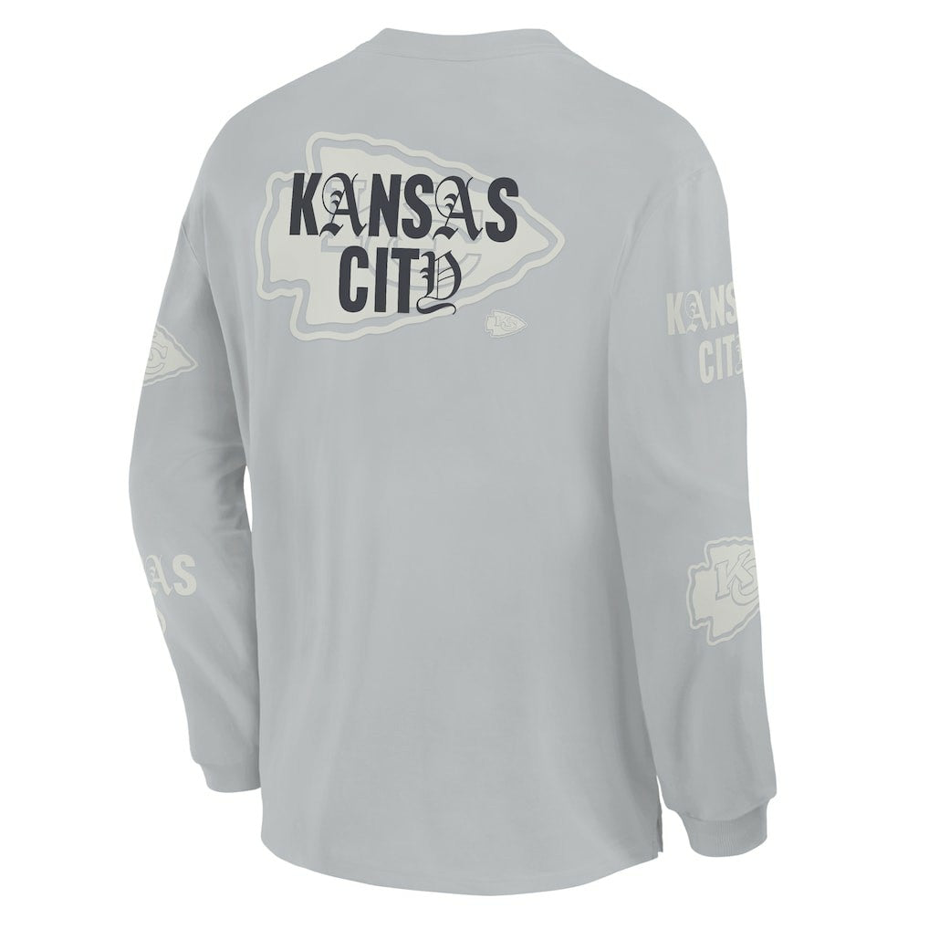 Oversized Type Play Long Sleeve T-Shirt - Kansas City Chiefs