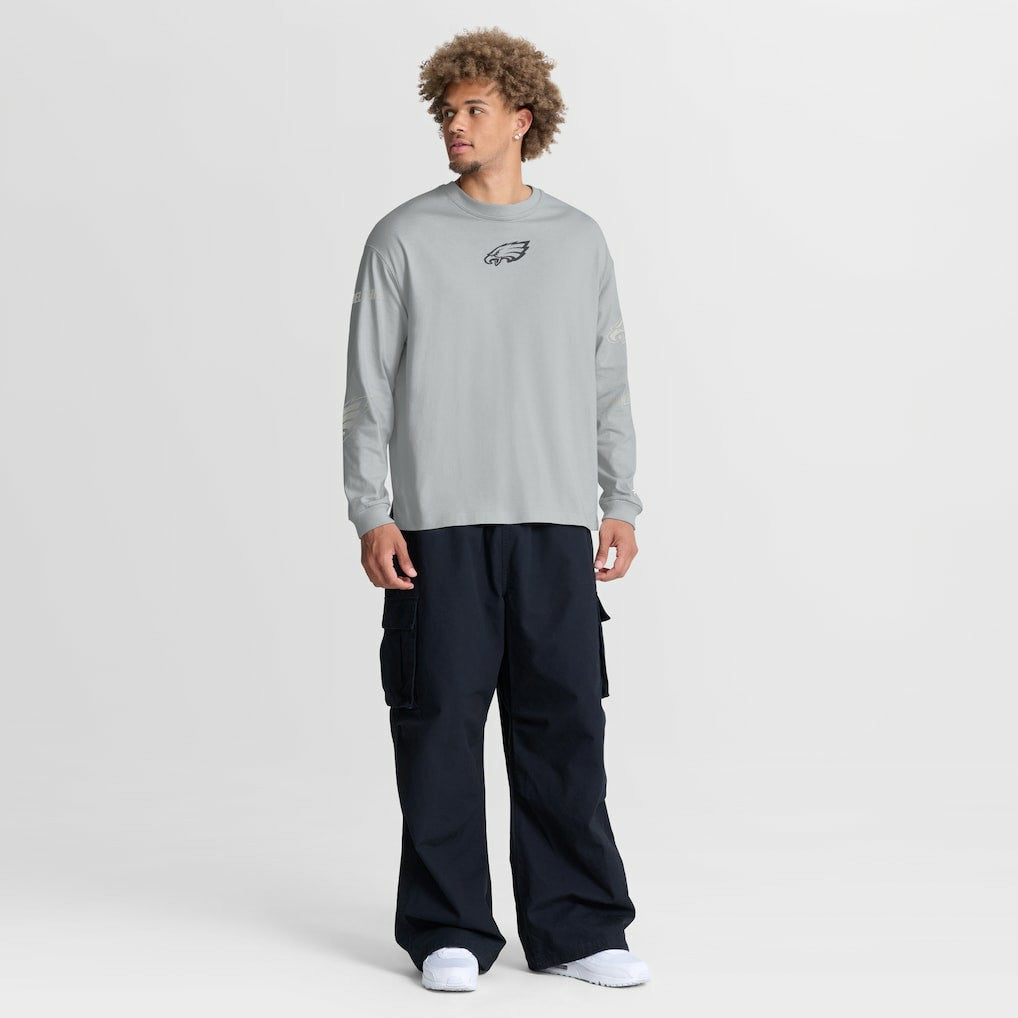 Oversized Type Play Long Sleeve T-Shirt - Philadelphia Eagles