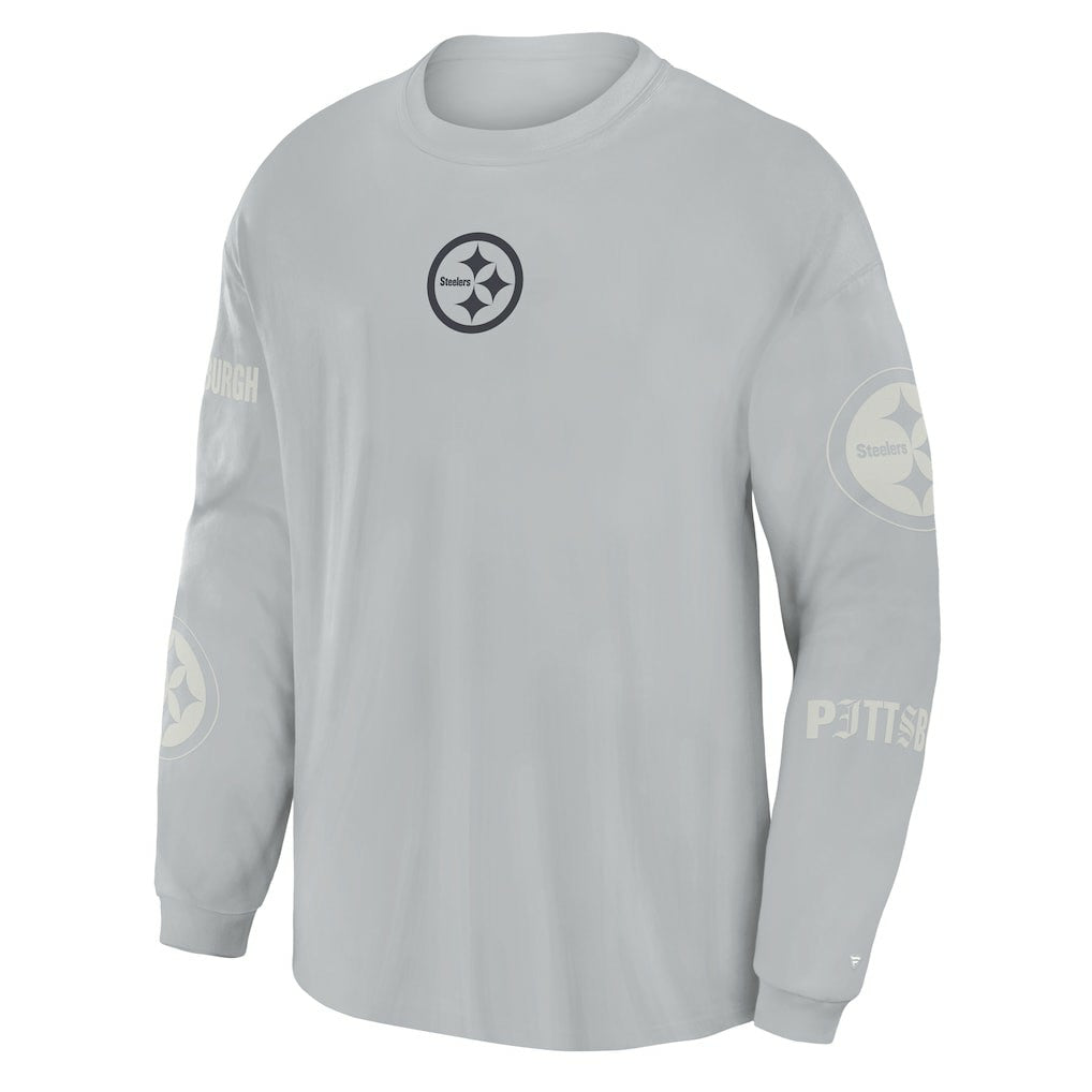 Oversized Type Play Long Sleeve T-Shirt - Pittsburgh Steelers