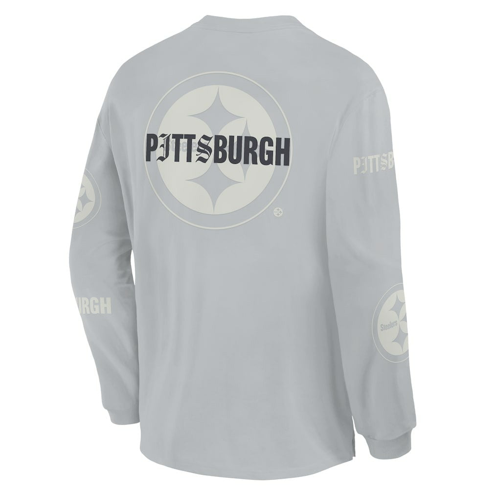 Oversized Type Play Long Sleeve T-Shirt - Pittsburgh Steelers
