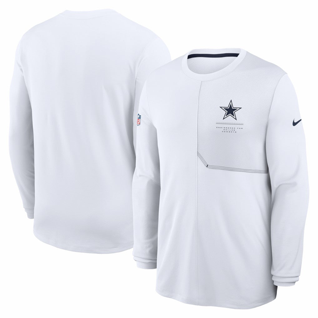 Sideline Coach UV Dri-FIT Long Sleeve Shirt - Dallas Cowboys