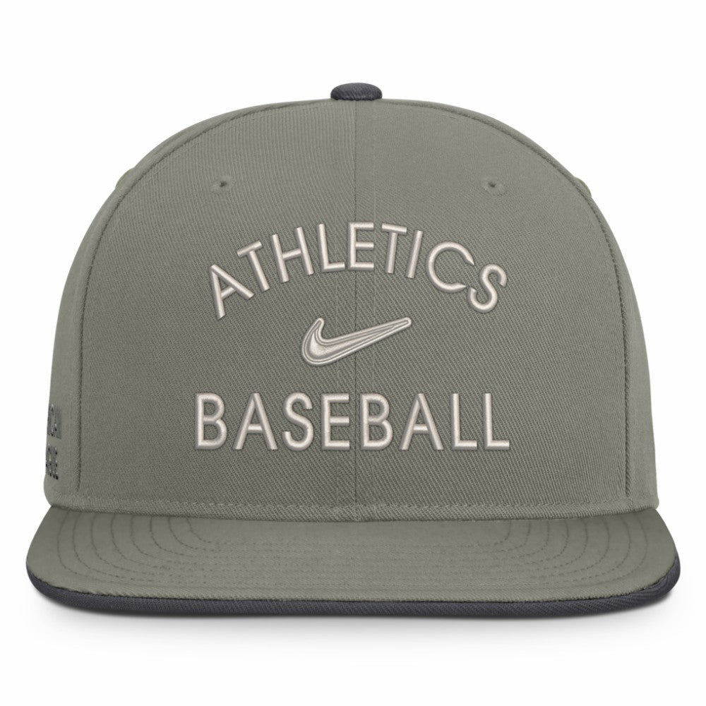 MLB Athletics Nike Pro Dri-FIT Snapback Hat