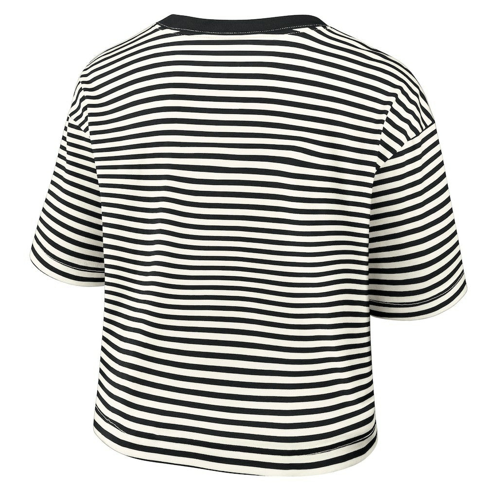 Women's Striped Cropped T-Shirt - Pittsburgh Steelers