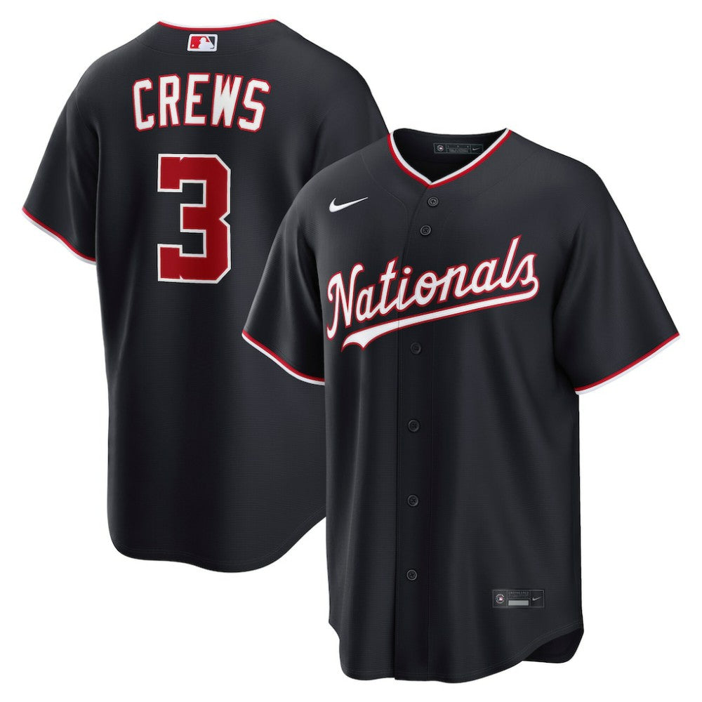 MLB Dylan Crews Washington Nationals Nike Alternate Replica Jersey