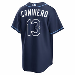 MLB Junior Caminero Tampa Bay Rays Nike Road Replica Jersey
