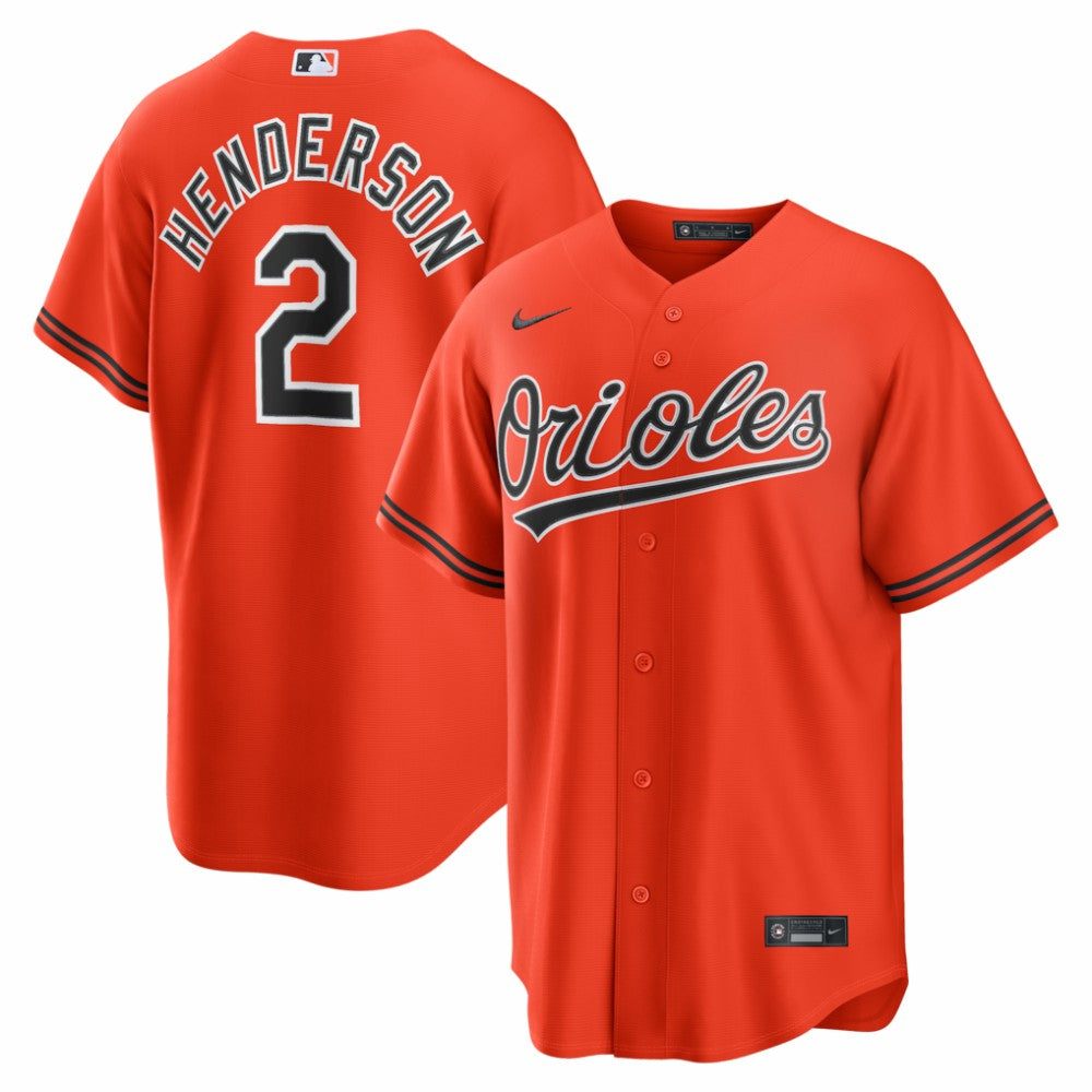 MLB Gunnar Henderson Baltimore Orioles Nike Alternate 2 Replica Jersey