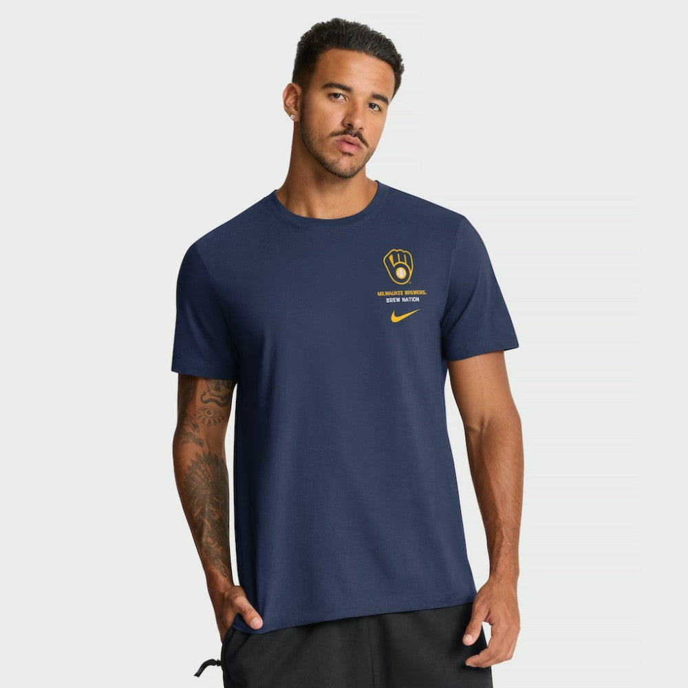 MLB Milwaukee Brewers Nike Primetime 2-Hit T-Shirt