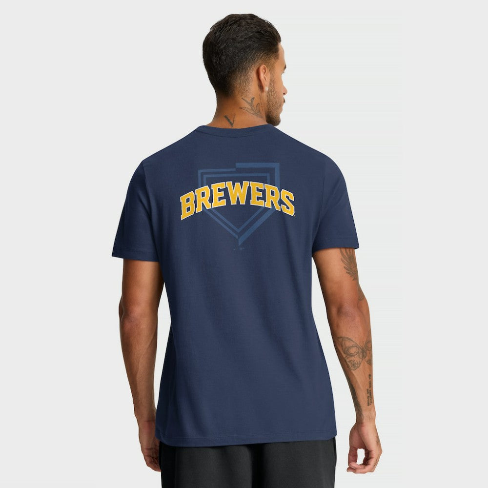 MLB Milwaukee Brewers Nike Primetime 2-Hit T-Shirt