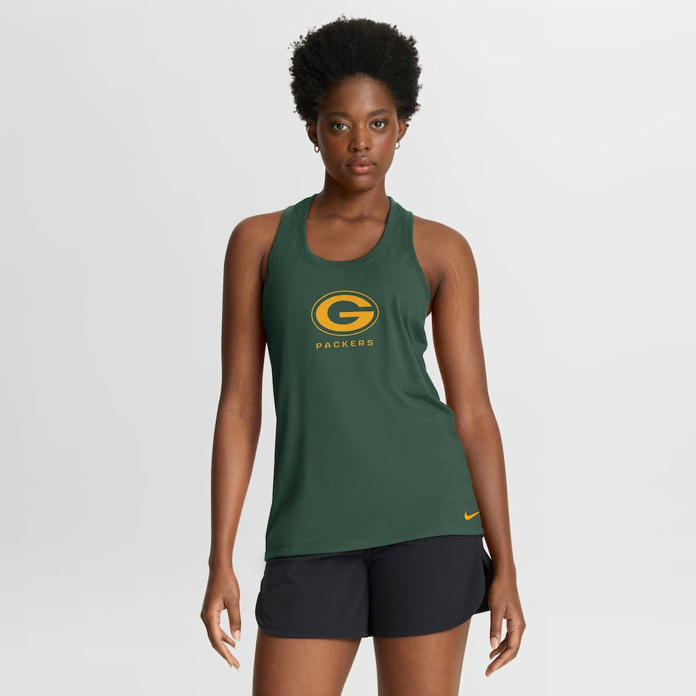 Women's Hurry Up Tri-Blend Dri-FIT Tank Top - Green Bay Packers