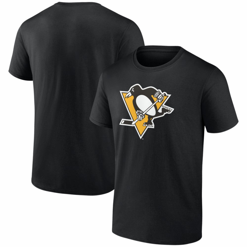 NHL Black Pittsburgh Penguins Logo Athletic Essential T-Shirt