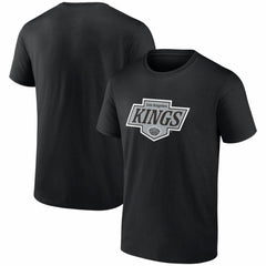 NHL Black Los Angeles Kings Logo Athletic Essential T-Shirt