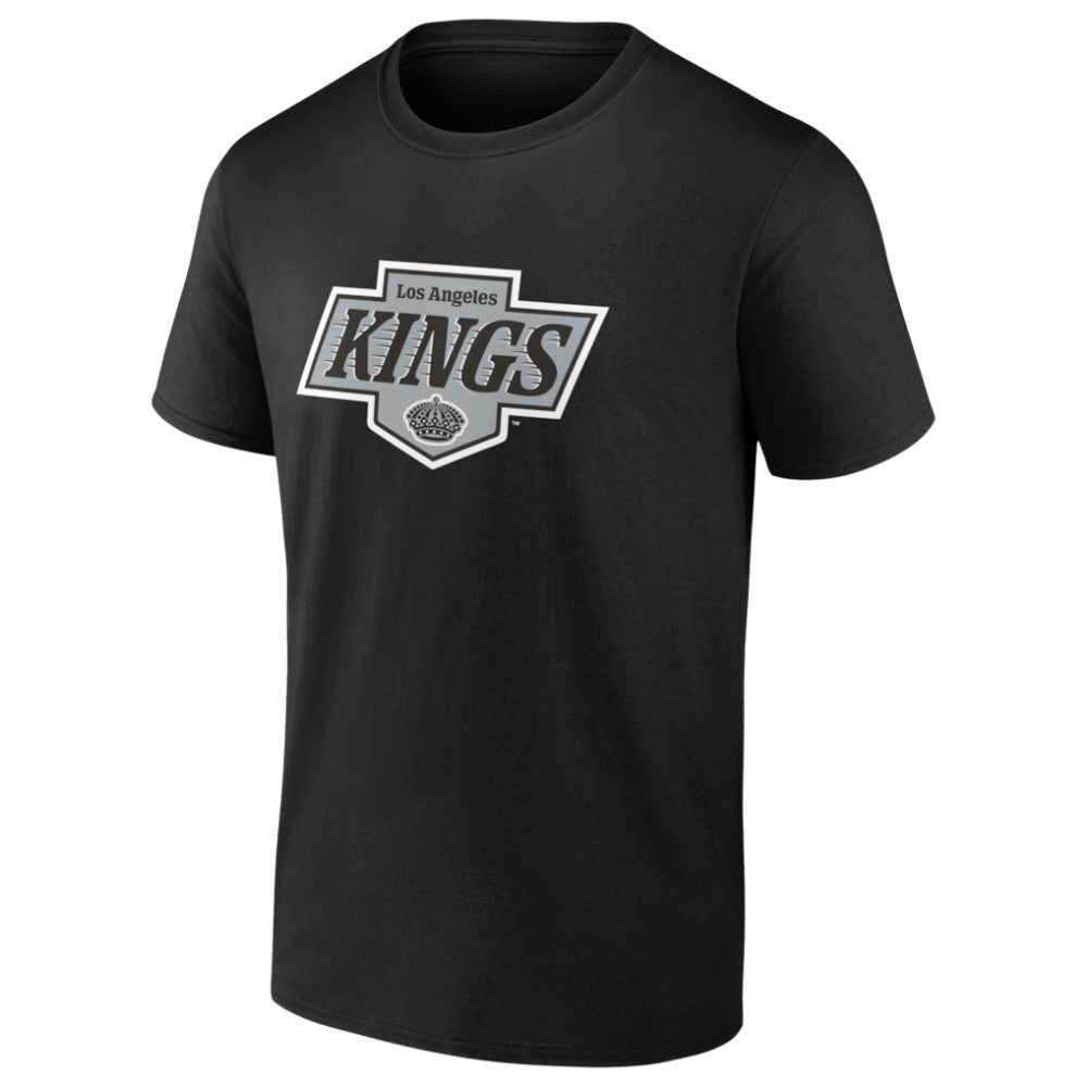 NHL Black Los Angeles Kings Logo Athletic Essential T-Shirt