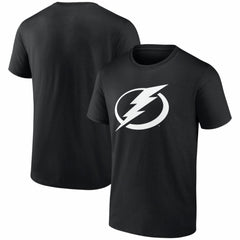 NHL Black Tampa Bay Lightning Logo Athletic Essential T-Shirt