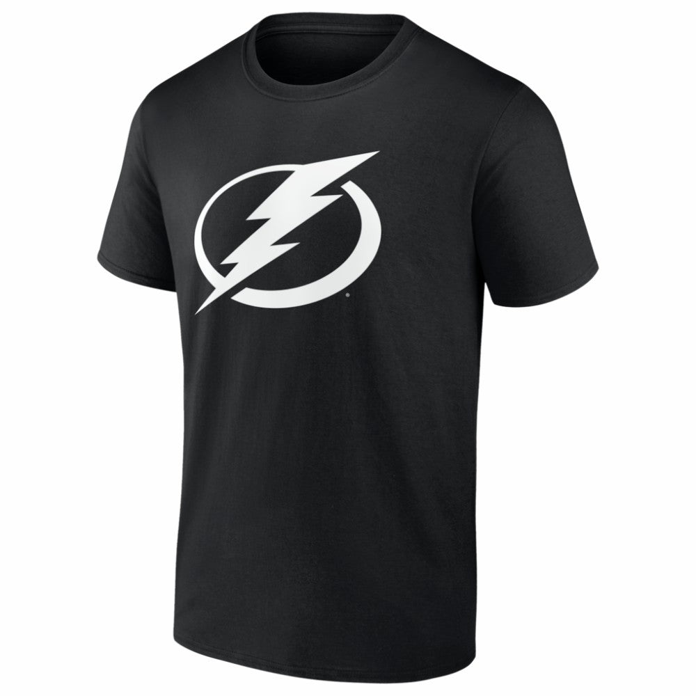 NHL Black Tampa Bay Lightning Logo Athletic Essential T-Shirt