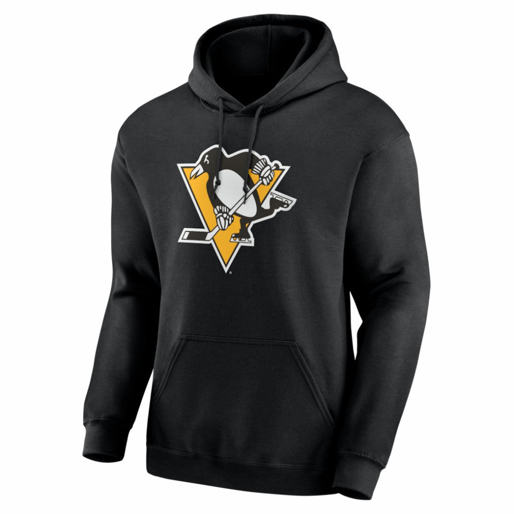 NHL Black Pittsburgh Penguins Logo Athletic Essential Hoodie