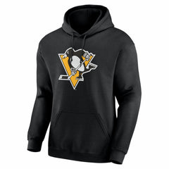 NHL Black Pittsburgh Penguins Logo Athletic Essential Hoodie