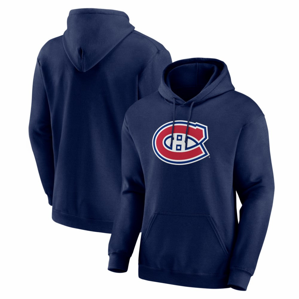 NHL Navy Montreal Canadiens Logo Athletic Essential Hoodie