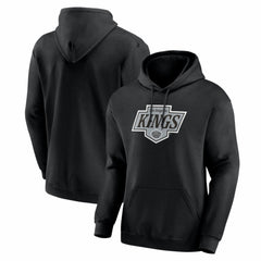 NHL Black Los Angeles Kings Logo Athletic Essential Hoodie