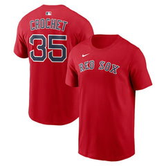 MLB Garrett Crochet Boston Red Sox Nike Name & Number T-Shirt