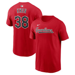 MLB Steven Kwan Cleveland Guardians Nike Name & Number T-Shirt