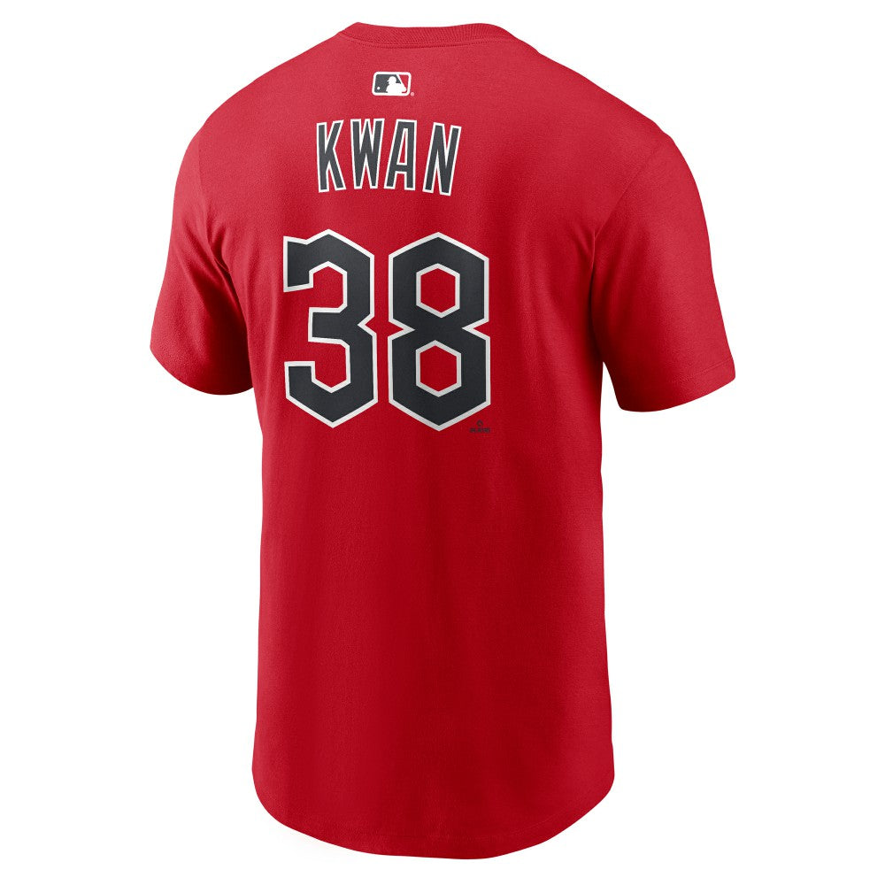 MLB Steven Kwan Cleveland Guardians Nike Name & Number T-Shirt