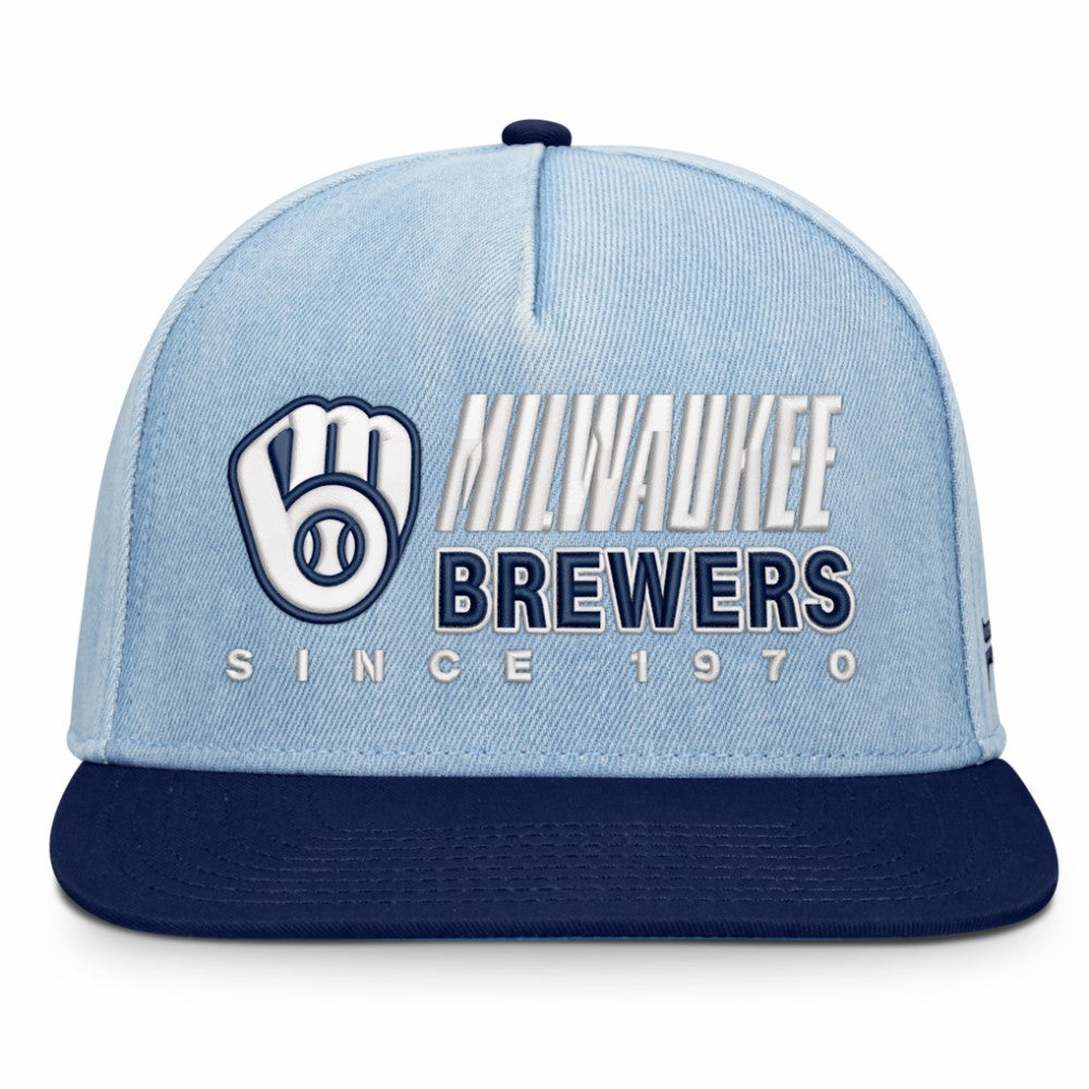 MLB Milwaukee Brewers Fanatics Twinbill Snapback Hat