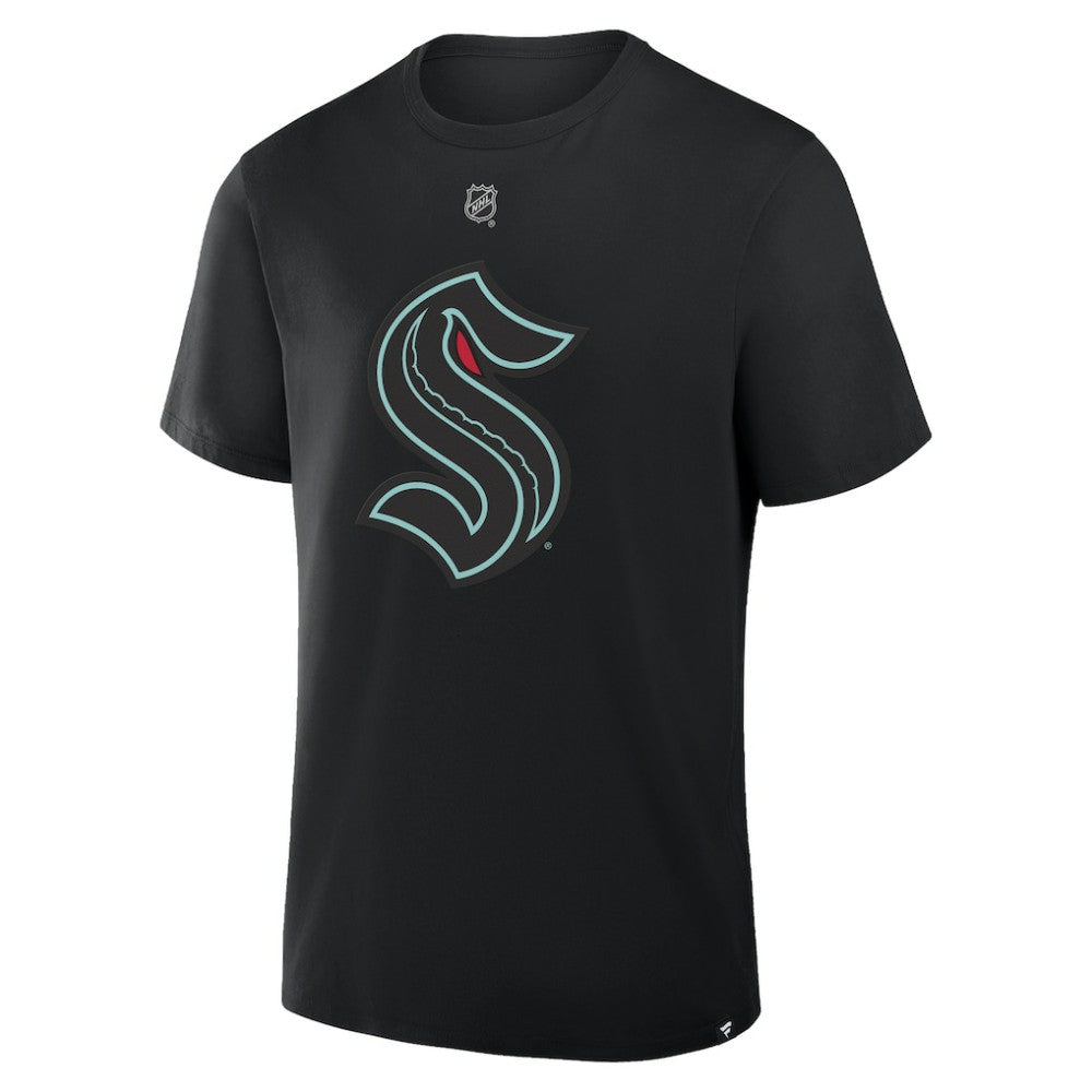 NHL Black Philipp Grubauer Seattle Kraken Fanatics Authentic Stack Name & Number T-Shirt
