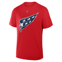 NHL Red Tom Wilson Washington Capitals Fanatics Authentic Stack Name & Number T-Shirt