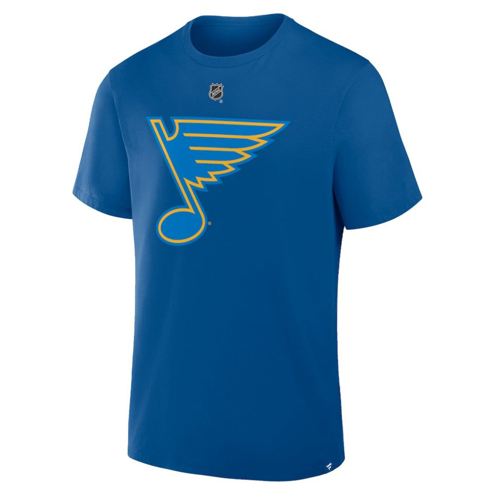 NHL Blue Jordan Binnington St. Louis Blues Fanatics Authentic Stack Name & Number T-Shirt